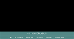 Desktop Screenshot of carybehavioralhealth.com