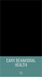 Mobile Screenshot of carybehavioralhealth.com