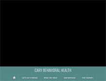 Tablet Screenshot of carybehavioralhealth.com